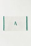 Thumbnail View 1: Monogram Embroidered Cotton Bath Mat