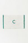 Thumbnail View 1: Monogram Embroidered Cotton Bath Mat