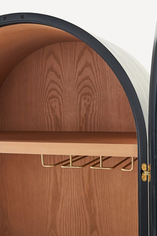 Slide View: 5: Fern 72" Slim Bar Cabinet