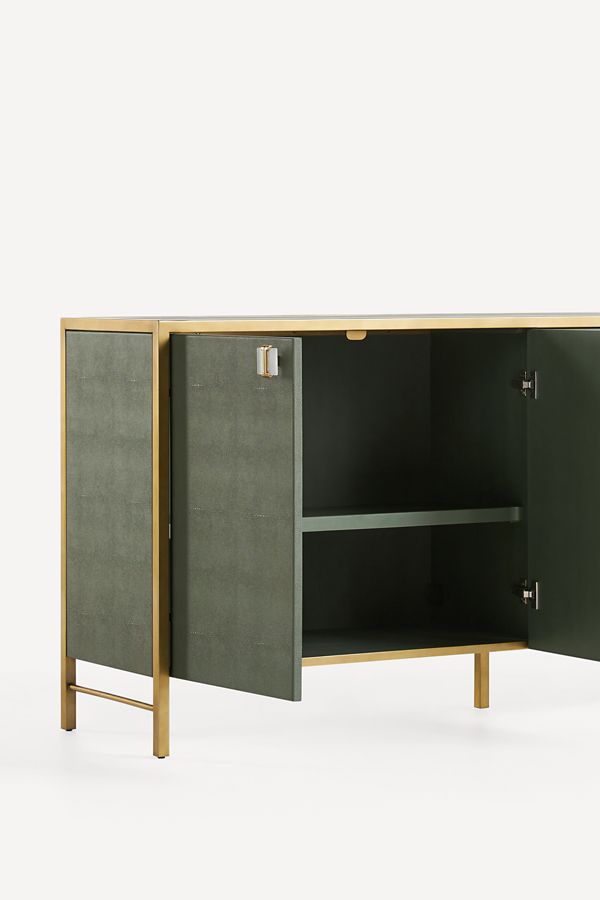 Slide View: 3: Autumn Rectangular 72" Shagreen Sideboard