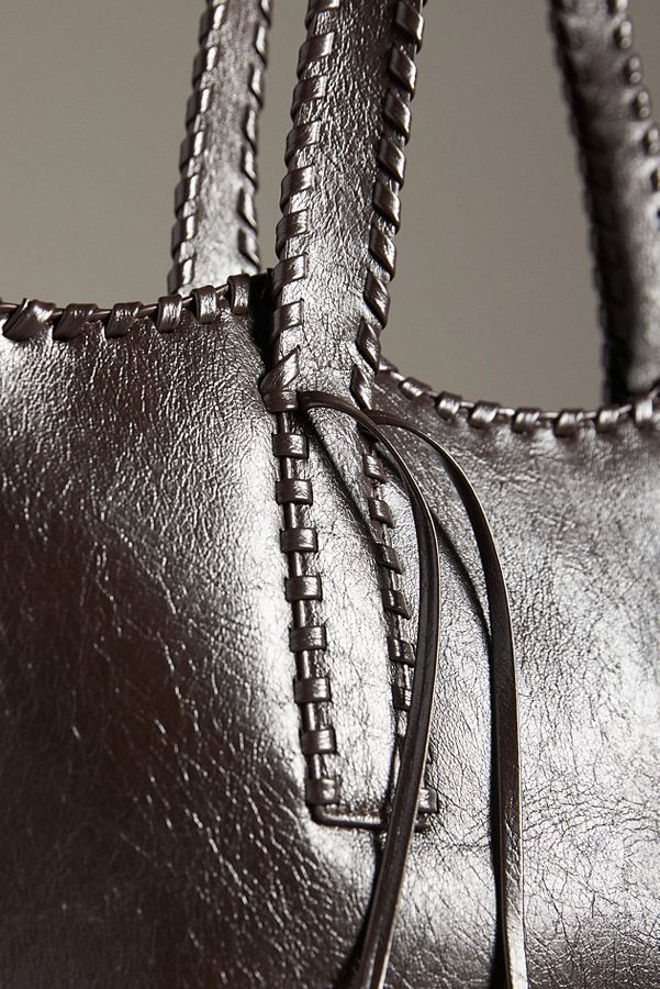 Slide View: 3: Melie Bianco Whipstitch Tote Bag