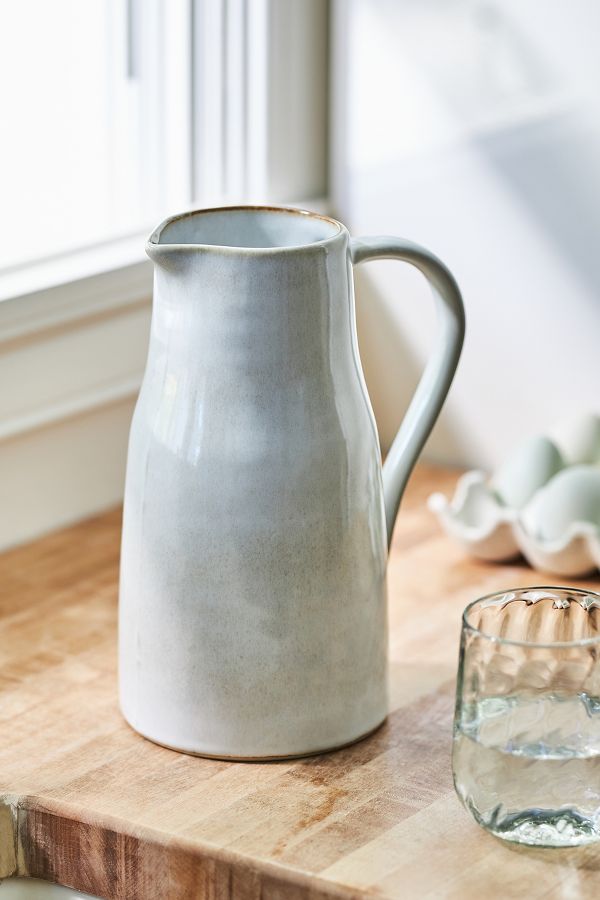 Slide View: 1: The Rowen Portuguese Stoneware Pitcher