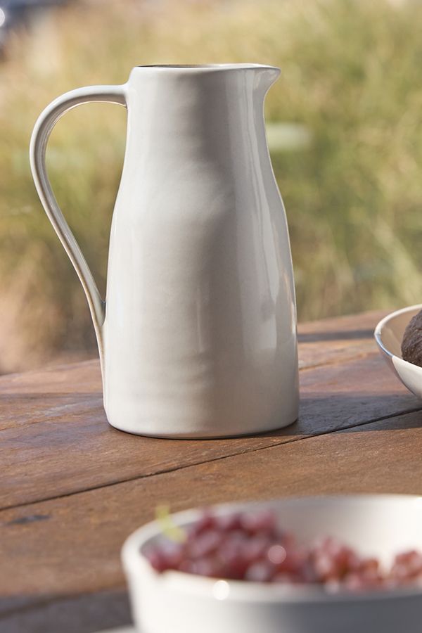 Slide View: 2: The Rowen Portuguese Stoneware Pitcher