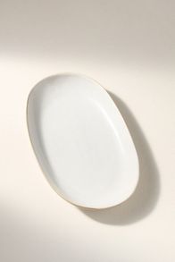 Slide View: 3: The Rowen Portuguese Stoneware Small Platter