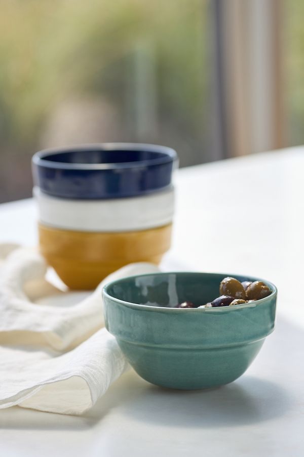 Slide View: 2: The Rowen Portuguese Stoneware Nut Bowls, Set of 4