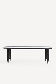 Slide View: 2: Fern Oval 96" Marble Dining Table