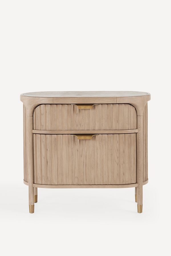 Slide View: 1: Isla 27" Fluted Nightstand