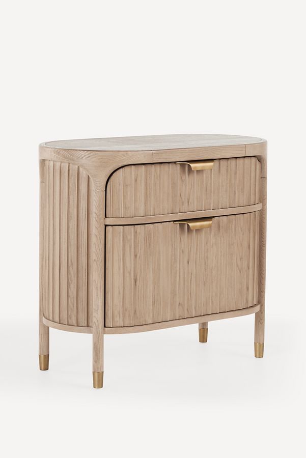 Slide View: 2: Isla 27" Fluted Nightstand