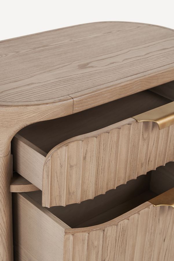 Slide View: 3: Isla 27" Fluted Nightstand