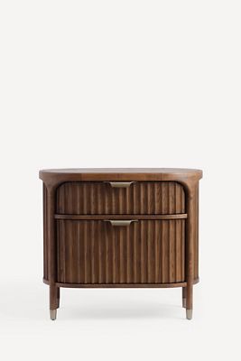 The Isla 30" Fluted-Wood Nightstand