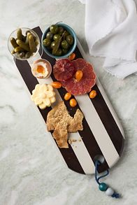 Slide View: 1: Catania Oval Wood Serving Board