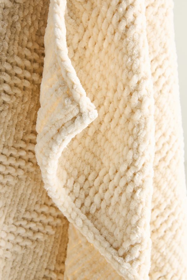 Slide View: 3: Rebecca Chenille Throw Blanket