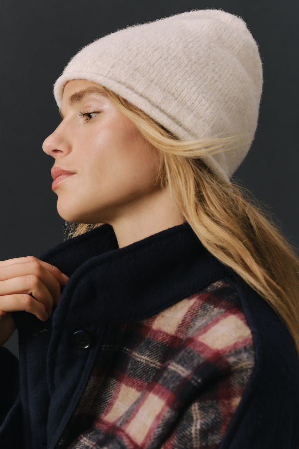 Slide View: 2: By Anthropologie Roll-Brim Beanie