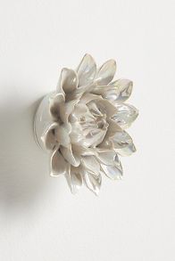 Slide View: 3: Iridescent Ceramic Wall Flower