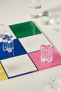 Slide View: 2: Lucite Tic Tac Toe Game Set