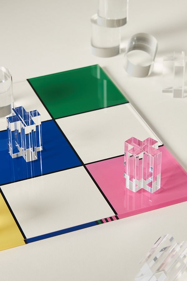 Slide View: 2: Lucite Tic Tac Toe Game Set