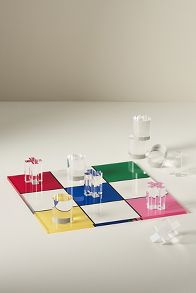 Slide View: 1: Lucite Tic Tac Toe Game Set