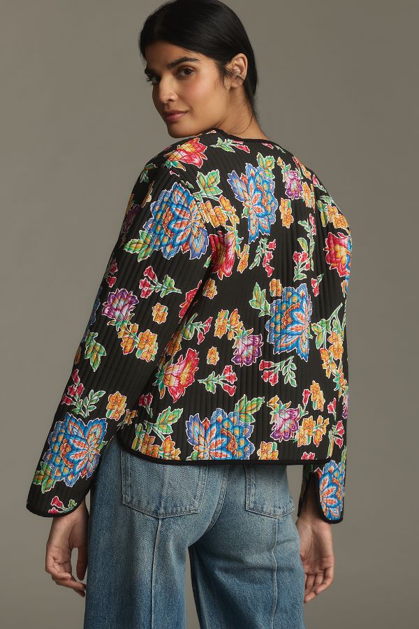 Slide View: 3: Von Anthropologie Gesteppte Wendejacke