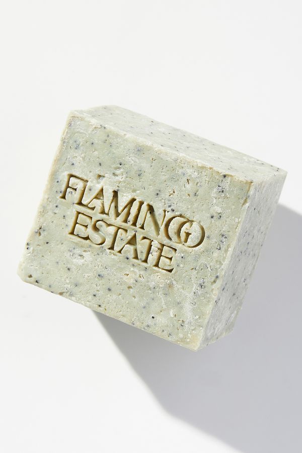 Slide View: 1: Flamingo Estate Exfoliating Peppermint Soap Brick