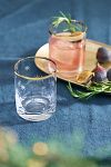 Thumbnail View 1: Starry Gold Rim Double Old Fashioned Glasses, Set of 2