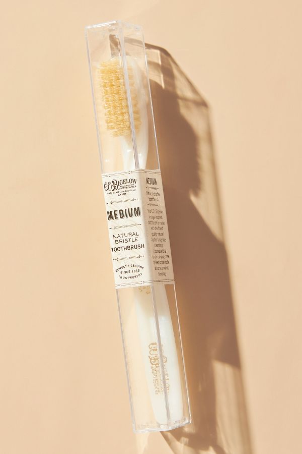 Slide View: 2: C.O. Bigelow Natural Bristle Toothbrush