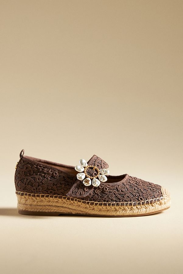 Slide View: 1: Sam Edelman Maddy Orchid Mary Jane Espadrille Flats