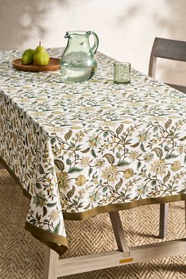 Divya Cotton Tablecloth, Ivy