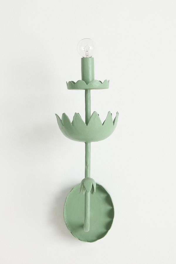 Slide View: 3: Stray Dog Designs x Anthropologie Double Posy Sconce