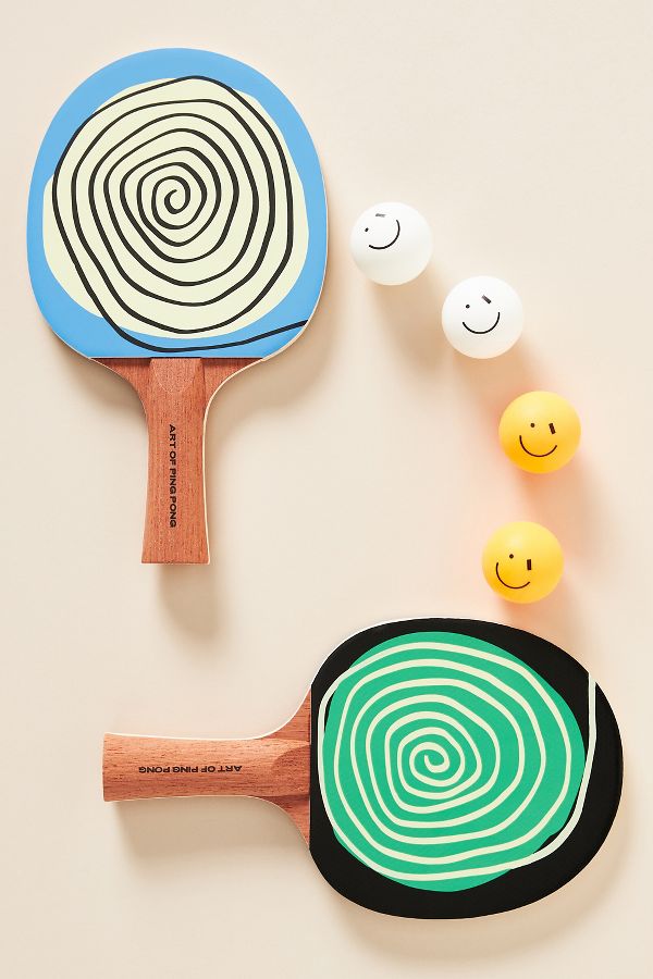 Slide View: 1: The Art of Ping Pong Bat and Ball Set