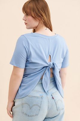 Eloquii Tie Back Tee