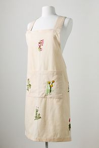 Slide View: 1: Galley & Fen Botanical Embroidered Apron