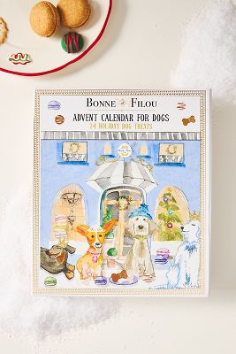 Bonne et Filou 24 Holiday Treats Advent Calendar for Dogs