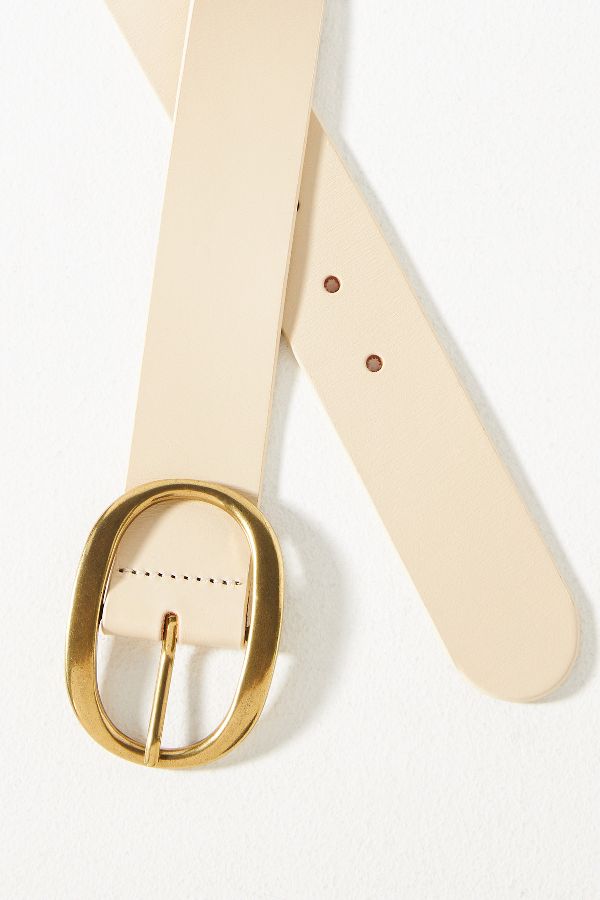 Slide View: 3: Oval Buckle Belt