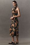 Thumbnail View 4: BHLDN Holly Halter Stretch Velvet Midi Dress