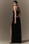 Thumbnail View 2: BHLDN Luella Strapless Side-Slit Stretch Velvet Maxi Dress