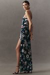 Thumbnail View 4: BHLDN Luella Strapless Side-Slit Stretch Velvet Maxi Dress