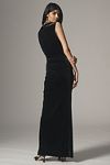 Thumbnail View 3: BHLDN Francesca High-Neck Stretch Velvet Maxi Dress