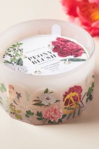 Slide View: 3: Apothecary 18 Floral Peony Blush Large Glass Candle