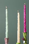 Thumbnail View 2: Ianthe Carved Floral Taper Candles, Set of 2