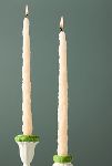 Thumbnail View 1: Ianthe Carved Floral Taper Candles, Set of 2