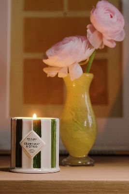 mise en place Woody Celery Leaf & Citrus Ceramic Candle