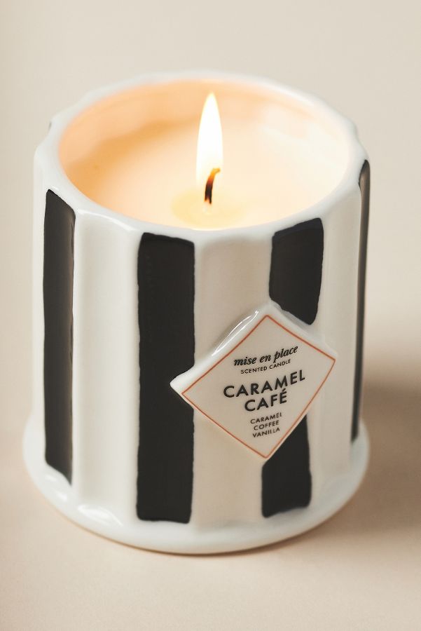 Slide View: 3: mise en place Gourmand Caramel Café Ceramic Candle