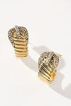 Visualizzazione miniature 1: Pavé Ribbed Buckle Earrings