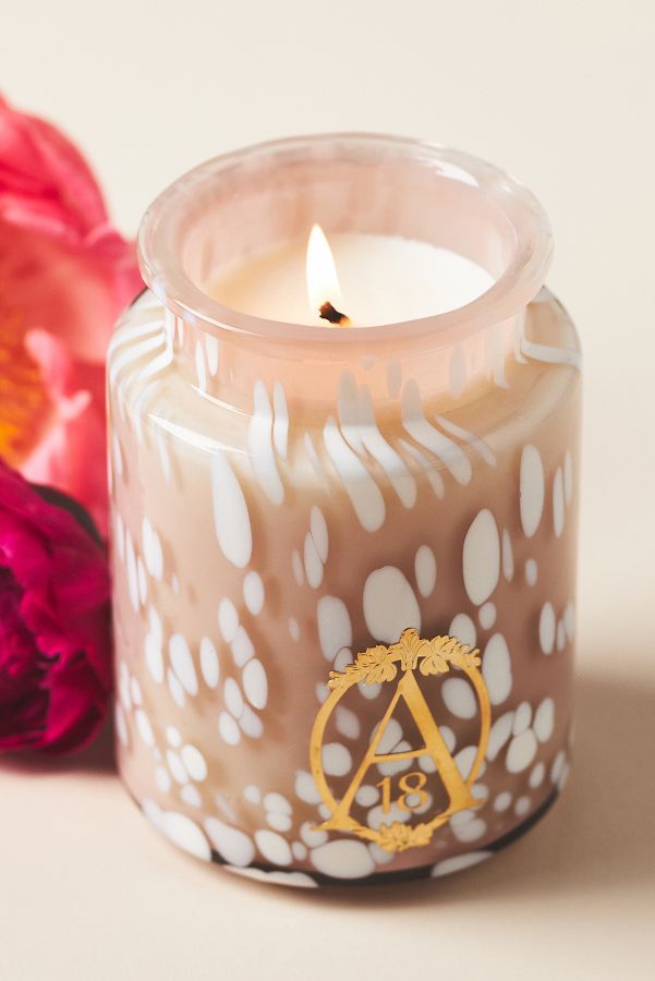 Slide View: 3: Apothecary 18 Floral Peony Blush Glass Jar Candle