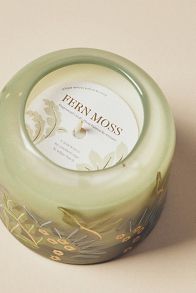 Slide View: 2: Lily Fresh Fern Moss Glass Candle