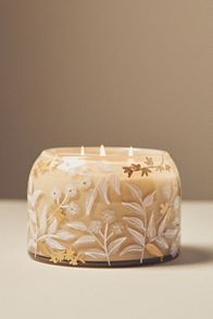 Slide View: 1: Lily Fresh White Cashmere & Musk Glass Candle