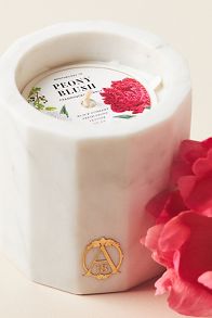 Slide View: 3: Apothecary 18 Floral Peony Blush Marble Candle