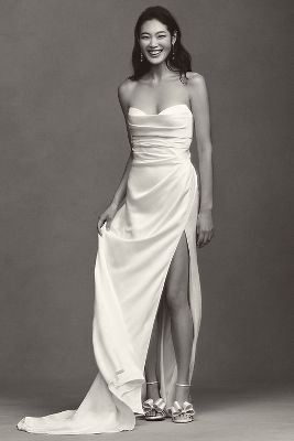 Jenny by Jenny Yoo Angelina Sweetheart Satin Wedding Gown