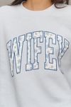 Thumbnail View 4: By Anthropologie Weddings Wifey Crew- Neck Sweatshirt