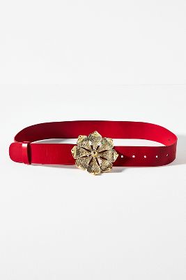 Cynthia Rowley Flower Buckle Belt